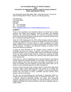 the economic impact the economic impact of traffic signals of traffic