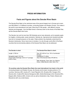 Connecting Eastern and Western Europe, the Danube flows 2,850