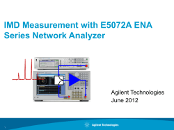 IMD Measurement Keysight