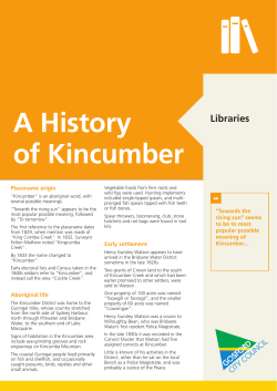 A History of Kincumber