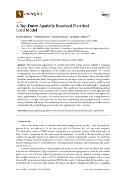 A Top-Down Spatially Resolved Electrical Load Model
