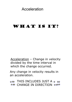Acceleration