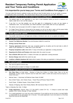 Temporary residents permits