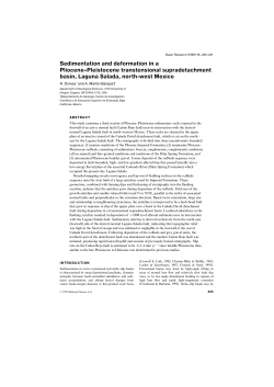 Sedimentation and deformation in a Pliocene&ndash;Pleistocene