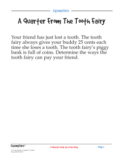 A Quarter From The Tooth Fairy