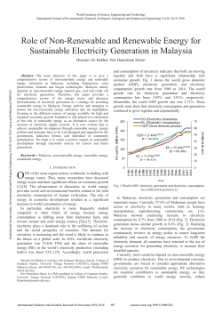 Role of Non-Renewable and Renewable Energy for Sustainable