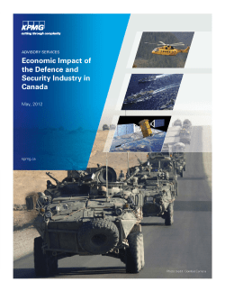 Economic Impact of the Defence and Security Industry in Canada