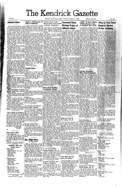 Page 1 rgeagka mm m Kendrick, Latah County, Idaho, Thursday