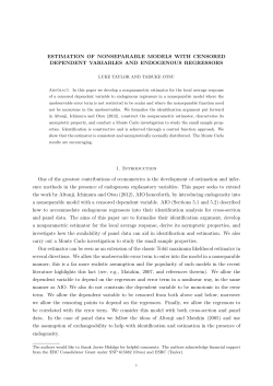 Estimation of Nonseparable Models with Censored Dependent