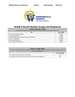 Grade 8 Social Studies