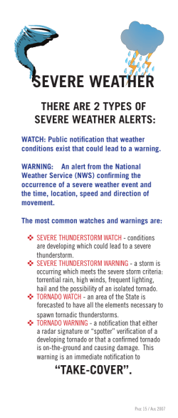 Severe Weather - Richland College