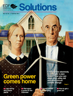Green power comes home - Environmental Defense Fund