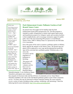 Jan 2009 newsletter - Friends of Arlington Parks