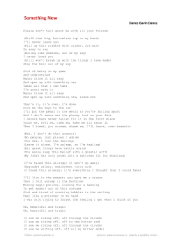 Dance Gavin Dance Something New - Pisnicky