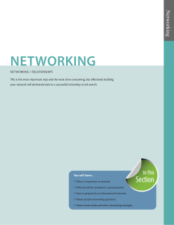 networking - GMU Career Services
