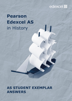 Pearson Edexcel AS in History