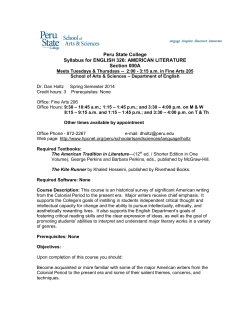 326 American Literature