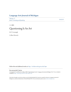 Questioning Is An Art
