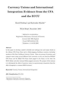 Currency Unions and International Integration