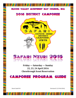 Safari Nzuri 2016 - Silicon Valley Monterey Bay Council