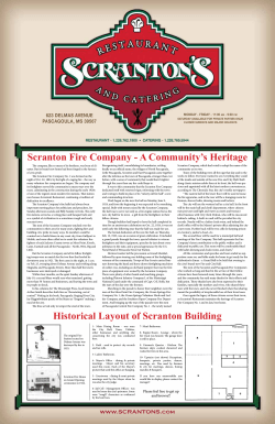 Scranton Fire Company - A Community`s Heritage