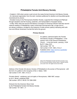 Philadelphia Female AntiSlavery Society