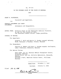 No. 87-115 IN THE SUPREME COURT OF THE