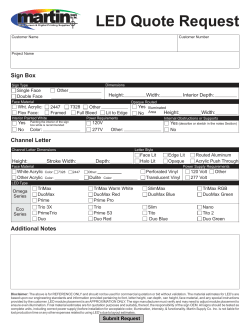 LED Quote Request Form