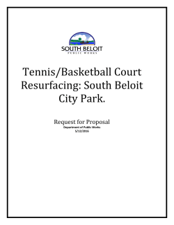 Tennis/Basketball Court Resurfacing: South Beloit City Park.