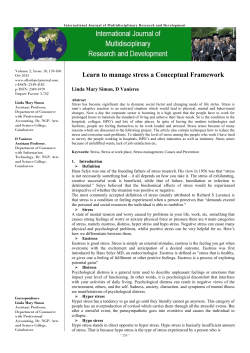 - International Journal of Multidisciplinary Research and