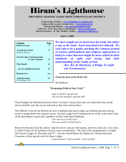 June 2008 - Toronto East District