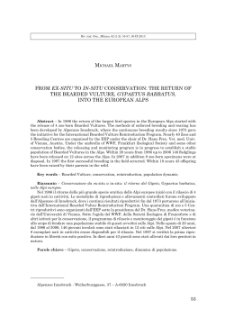 53 FROM EX-SITU TO IN-SITU COnSERVATIOn: THE RETURn OF