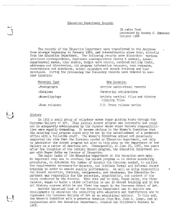 Education Department Records 36 cubic feet processed by Sandra