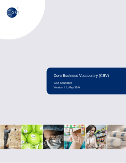 Core Business Vocabulary (CBV)