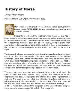 History of Morse