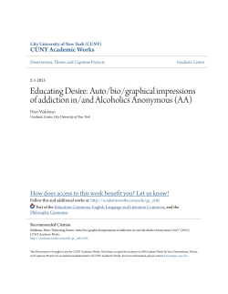 Educating Desire: Auto/bio/graphical impressions of addiction in/and