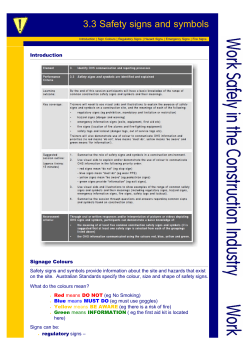 3.3 Safety Signs And Symbols