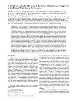 A Multilocus Molecular Phylogeny of the Parrots