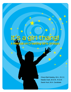 It`s a Girl Thang - McCreary Centre Society