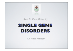 4-Single Gene Disorders.key