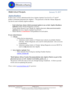 MS OAR Newsletter 01-31-17 - Albuquerque Public Schools