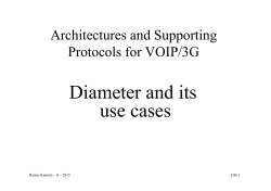 Diameter and its use cases