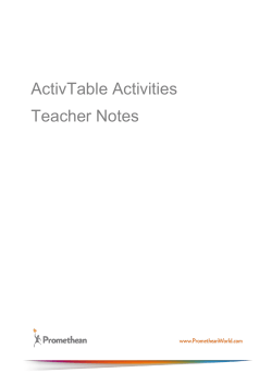ActivTable Activities Teacher Notes