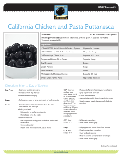 California Chicken and Pasta Puttanesca