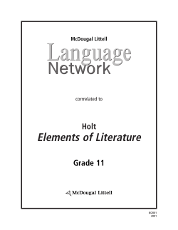 Elements of Literature