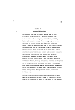 Review of Literature It is learnt that the folk