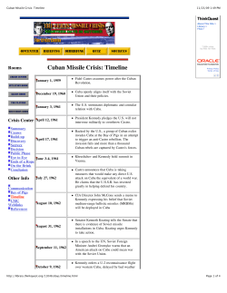 Cuban Missile Crisis: Timeline