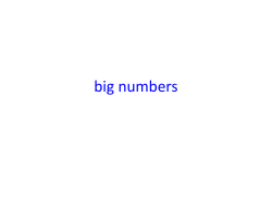 big numbers