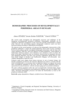 J&aacute;nos P&Eacute;NZES, * Istv&aacute;n Zolt&aacute;n P&Aacute;SZTOR, Patrik T&Aacute;TRAI