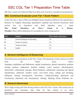to SSC Combined Graduate Level Tier